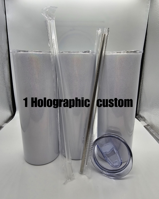 20oz holographic custom tumbler