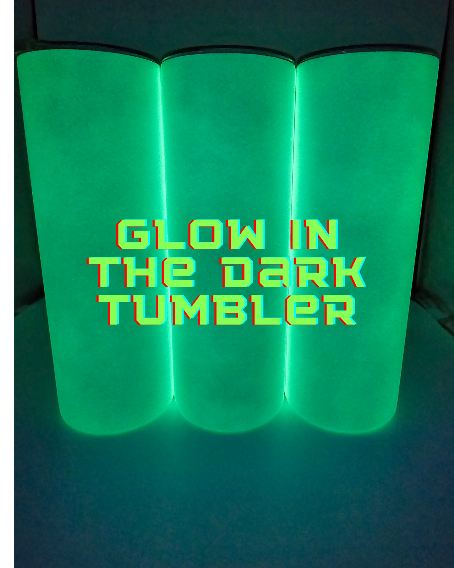 20oz glow in the dark custom tumbler